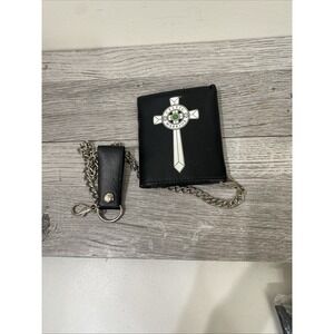 WWE‎ Sheamus Leather Wallet & Chain NOS